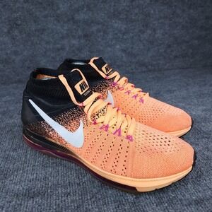 Nike Zoom All Out Flyknit Shoes Womens Size 10 Orange Running 845361-800